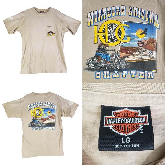 Other - Harley Davidson Northern Arizona Vintage Shirt Mens Large Single Stitch